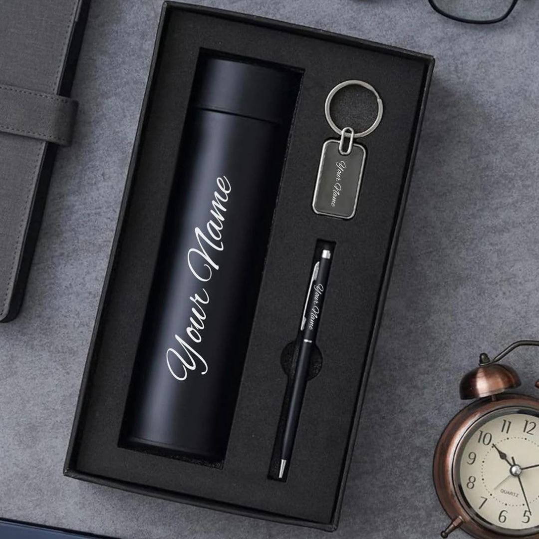 MPrintz Personalized Gift Set (Pen, Bottle & Keychain)