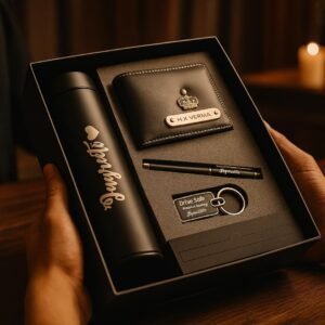 4 in 1 Black Office Set Premium Corporate Gift