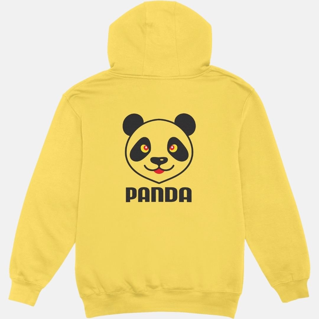 Yellow Printed Hooded back