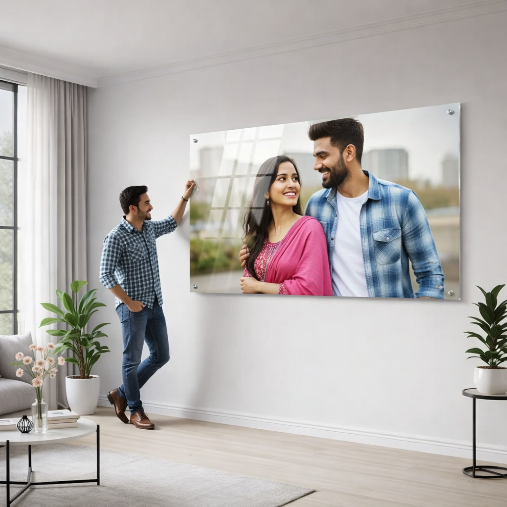 Customized acrylic photo frame