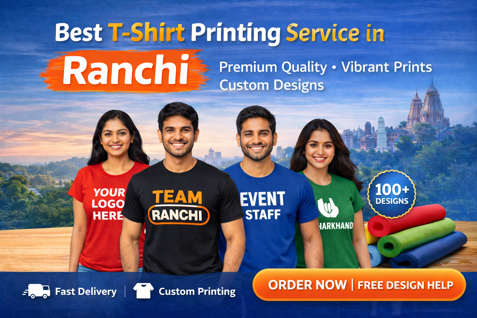 Best T-Shirt Printing Service in Ranchi – Premium Custom Designs