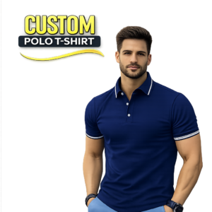 CUSTOM POLO T-SHIRTS Navy Blue -Mprintz