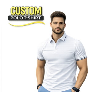 CUSTOM POLO T-SHIRTS White Mprintz
