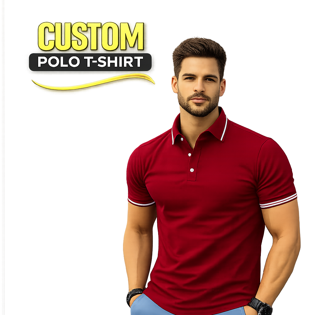 Mens Cotton Regular Fit Stretch Pique Solid Polo Shirt, Anti-Curl Two-Way Collar Half Sleeve and Button Down Comfortable and Casual Shirt